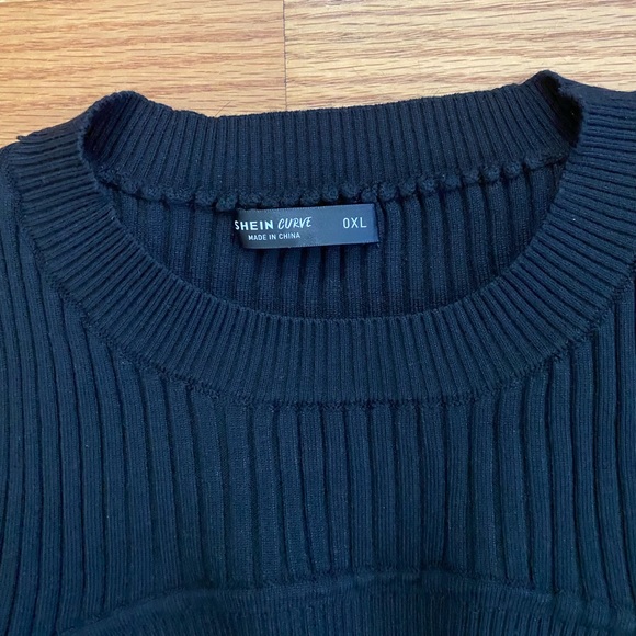 NWOT Shein two piece ribbed cropped sweater with tank, 0XL (12) - Picture 8 of 12